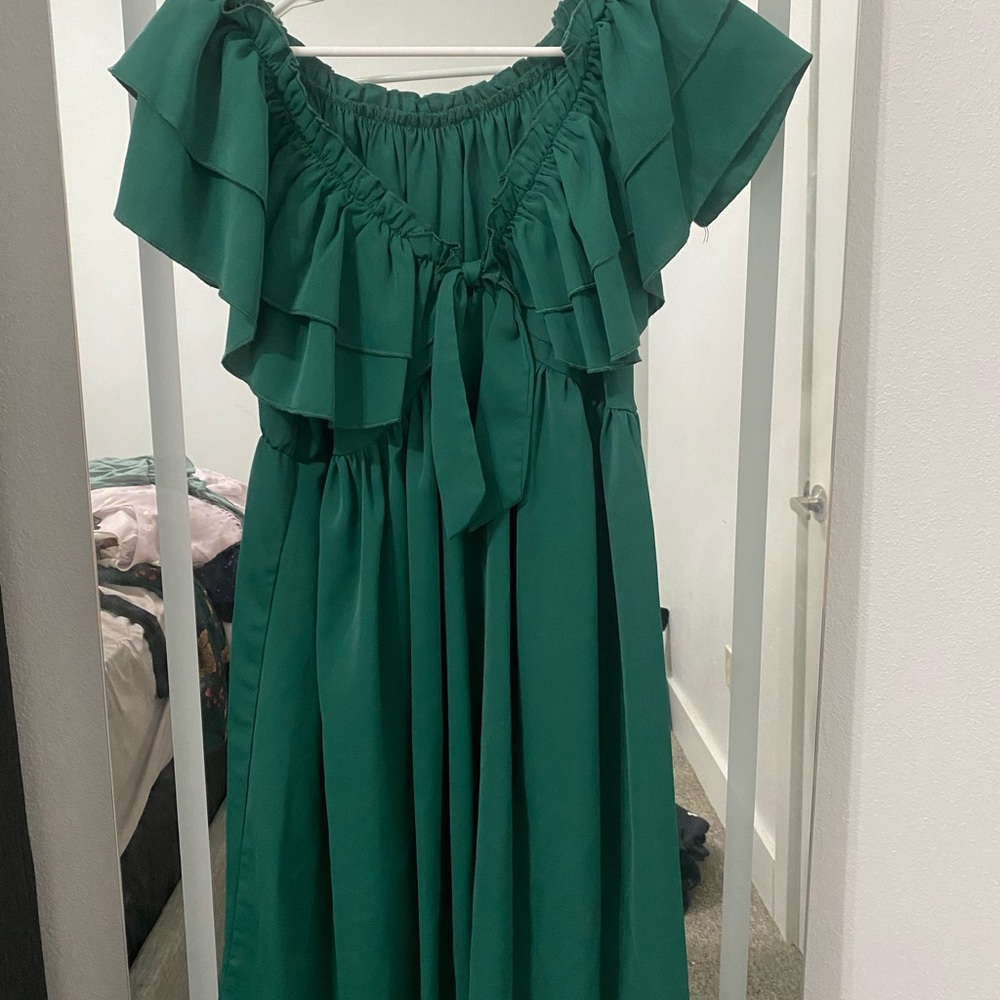 Elegant Green Kids Dress